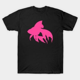 Hot Pink Color Pet Fish Animal T-Shirt